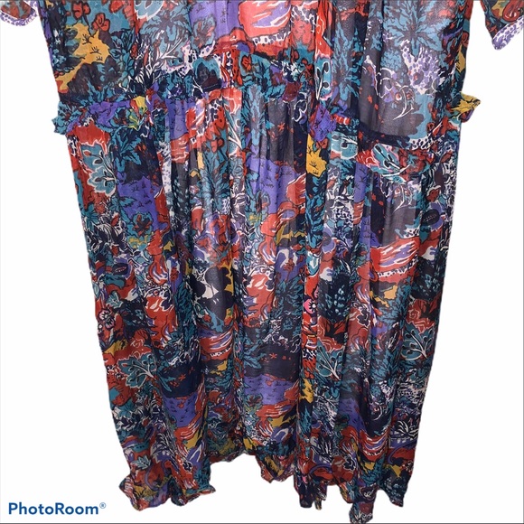 ❌SOLD❌ Anthropologie 8 Annabella Boho Maxi Dress - Picture 5 of 10
